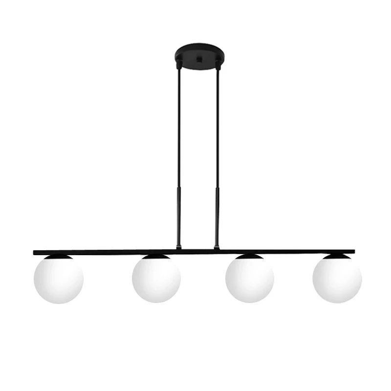 Pendente Estilo Jabuticaba Preto Com Globo Branco Fosco G9