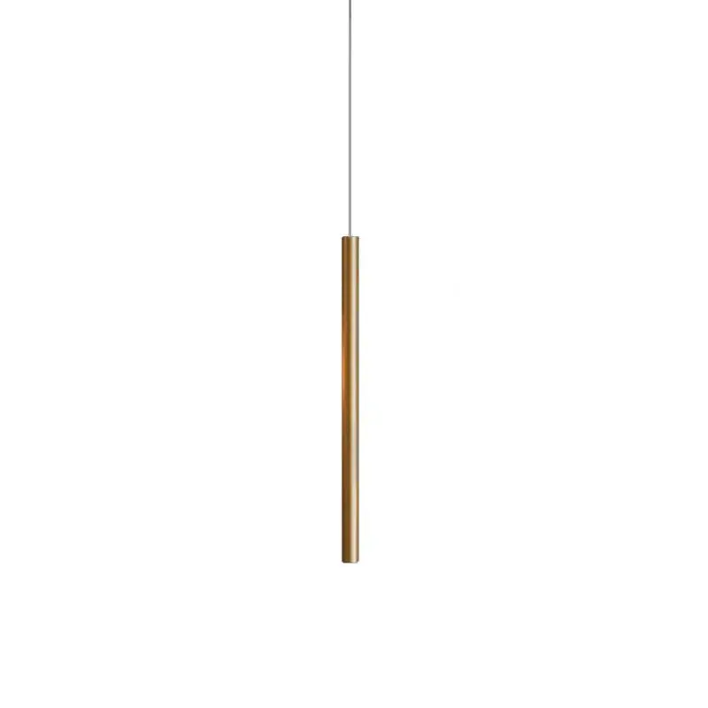 Pendente Tubo Dourado Fosco 50cm Hunter Trade 1 Lâmpada G9
