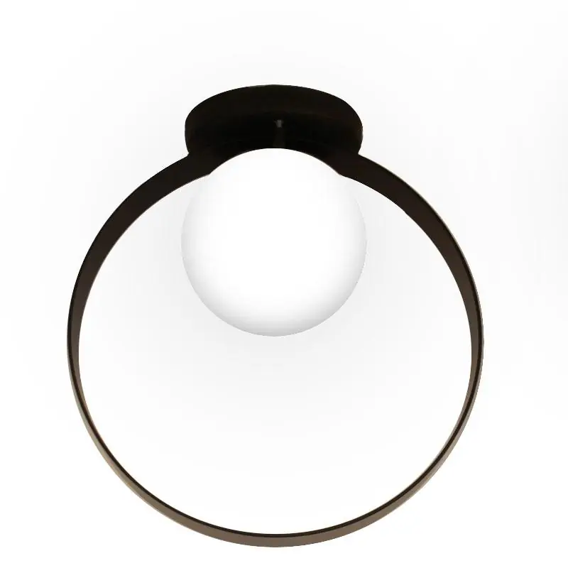 Plafon New Jabuti Para Salas E Quartos Cor Preto Com Globo Branco Para 1 Lâmpada G9 - Pfnewjabuti-pt