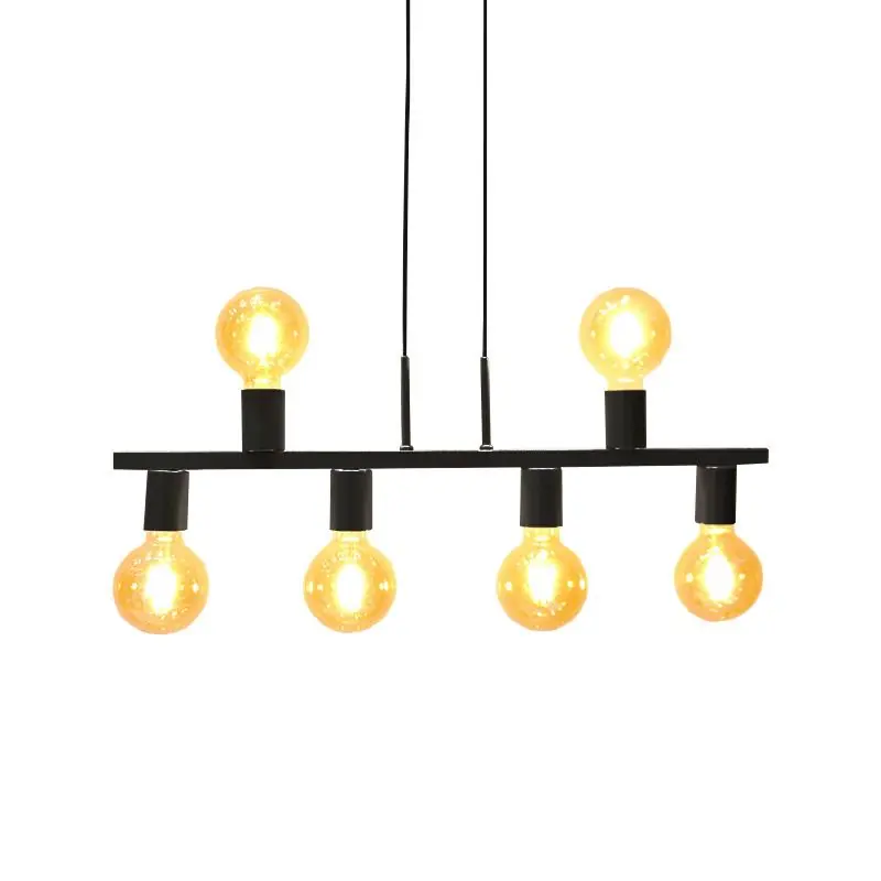 Pendente New Bar Preto 66cm E27 Bivolt Para Salas E Quartos - Htpdt51550pt