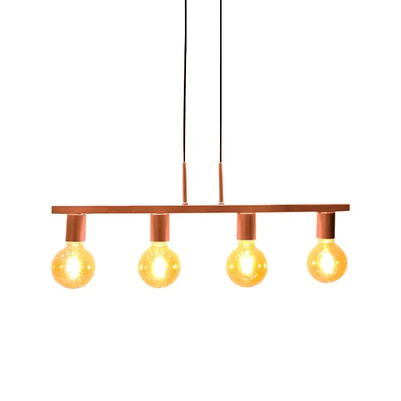 Pendente New Bar Cobre 66cm E27 Bivolt Para Salas E Quartos - Htpdt51697mr