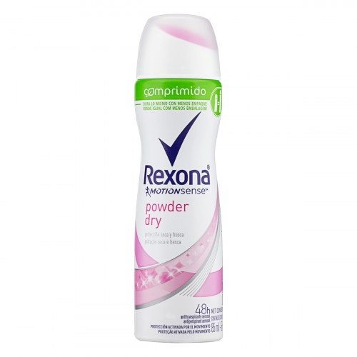 Antitranspirante Aerossol Powder Dry Comprimido Rexona Motionsense 85ml