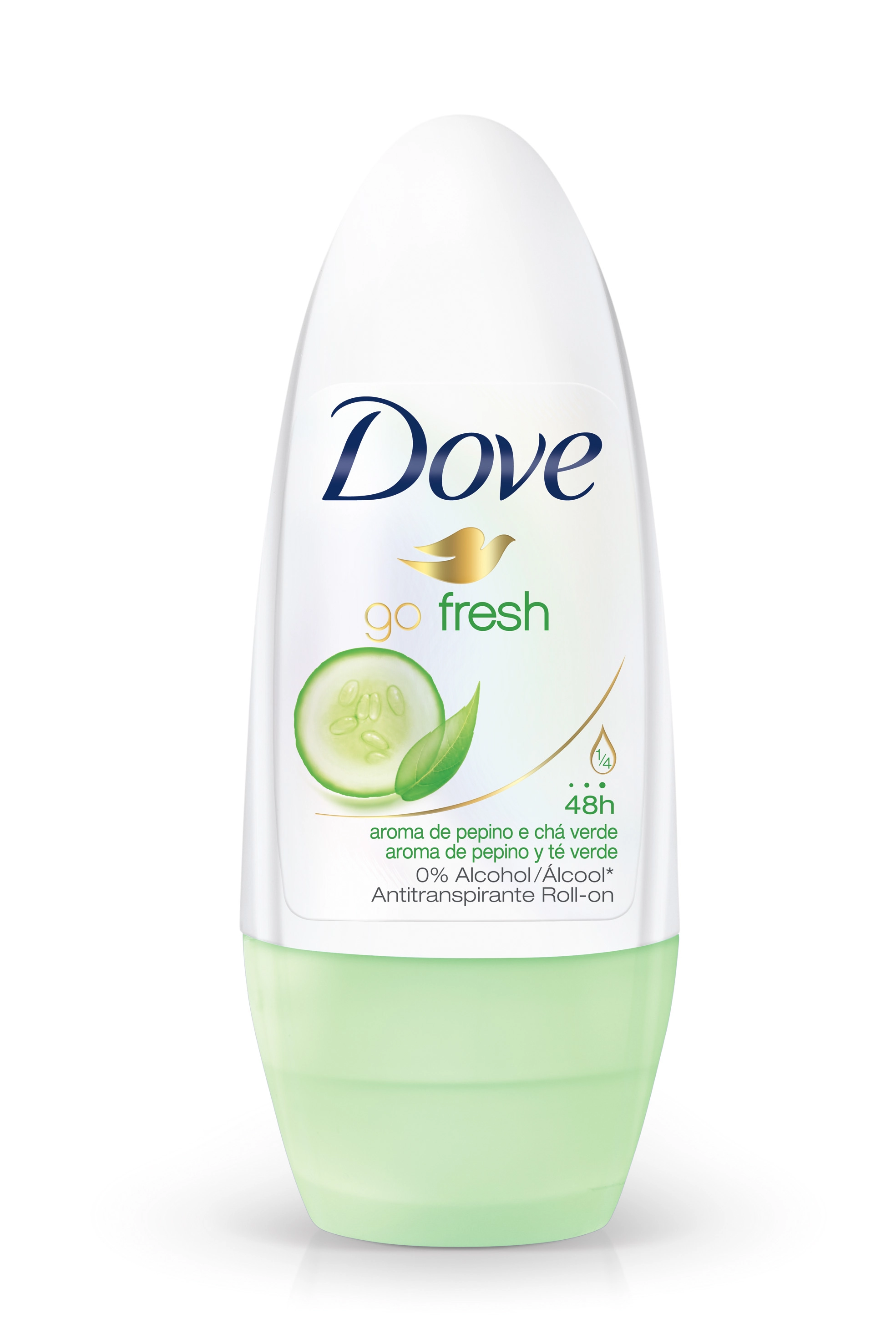 Desodorante Antitranspirante Roll On Dove Go Fresh Pepino Chá Verde 50ml