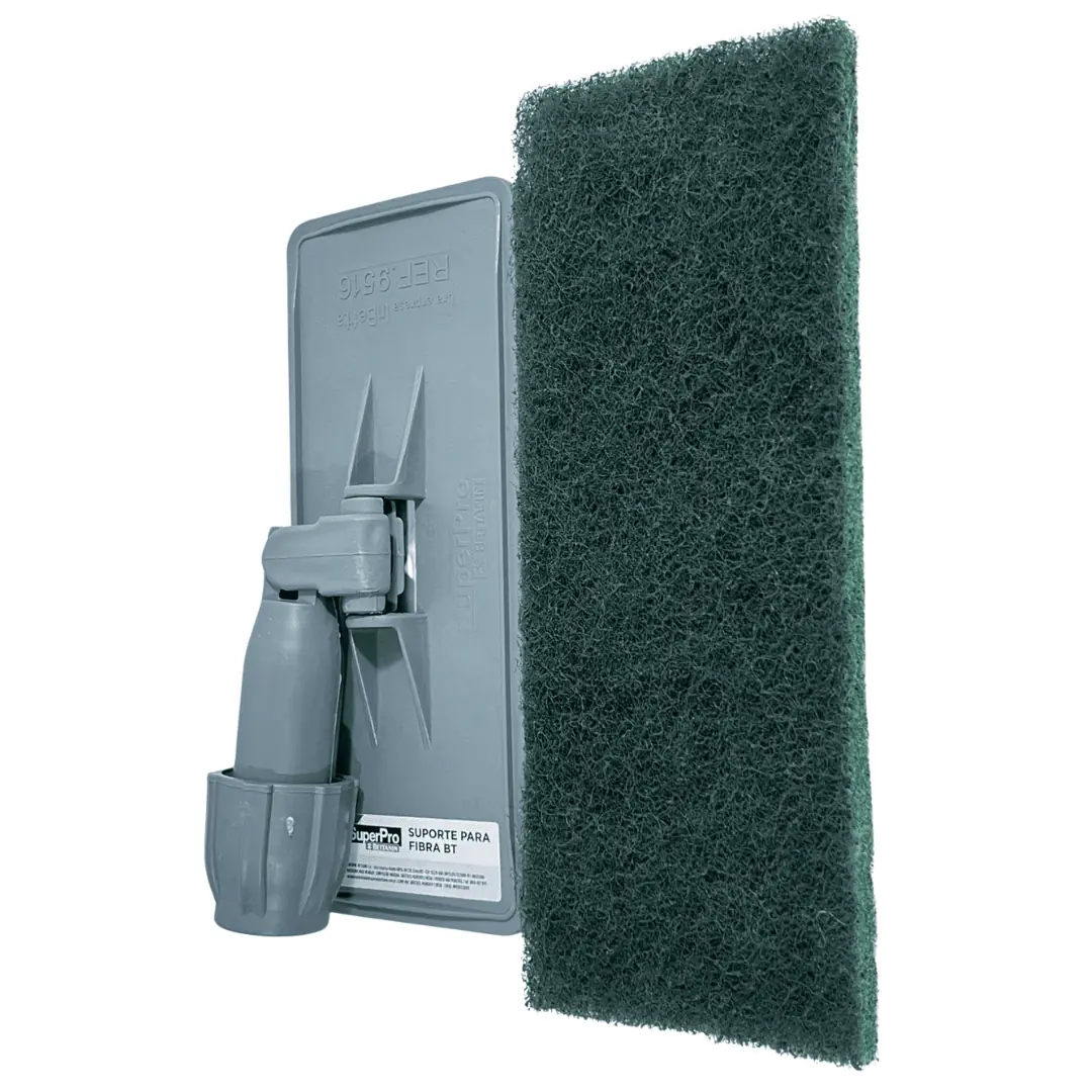 Fibra De Limpeza Pesada Verde C/10 Un British + Suporte Lt