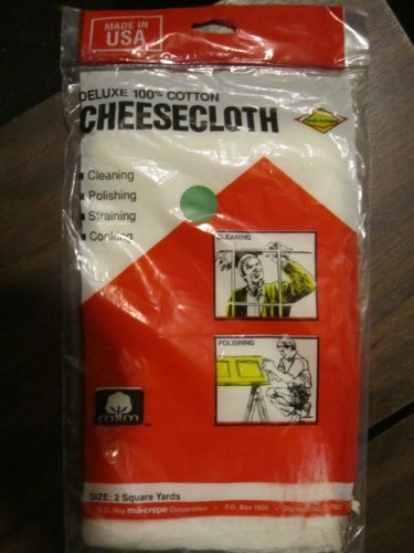 Cheesecloth 2 Square Yards, Duable, Absorbent, 100 Unbleached Cotton