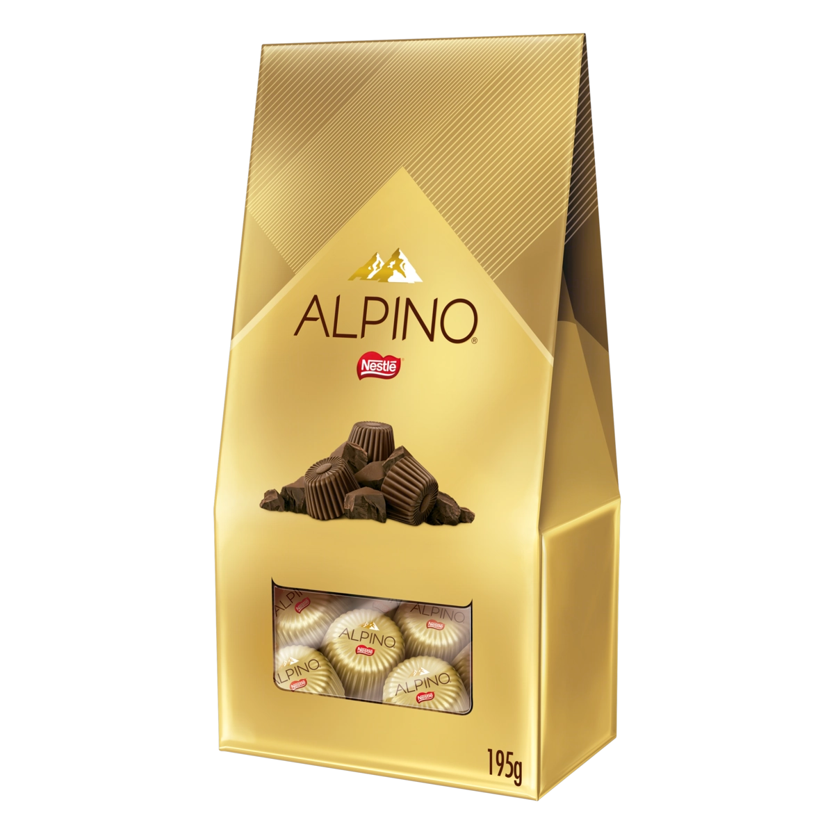 Bombom Ao Leite Alpino Caixa 195g 15 Unidades