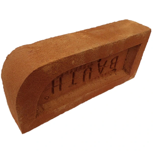 Tijolo Aparente canto redondo Bege e Vermelho 10,2x5,2x22,2cm Bauth