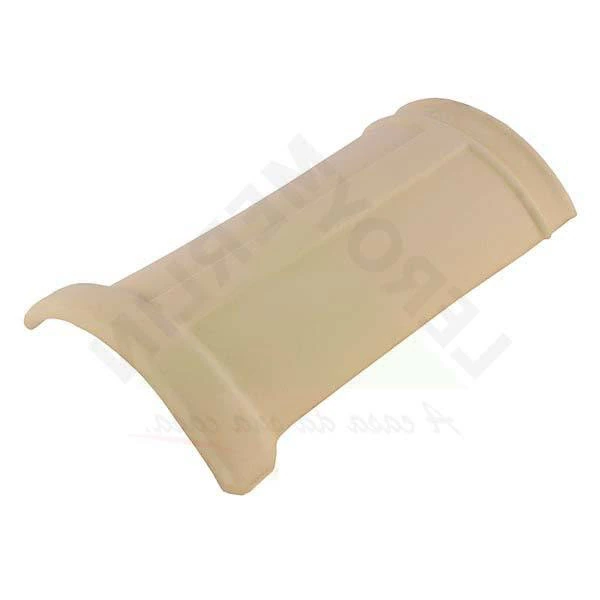 Cumeeira Cerâmica 42,1x25,5cm Mediterrânea Terracota Marfim Hidrofugada Top Telha
