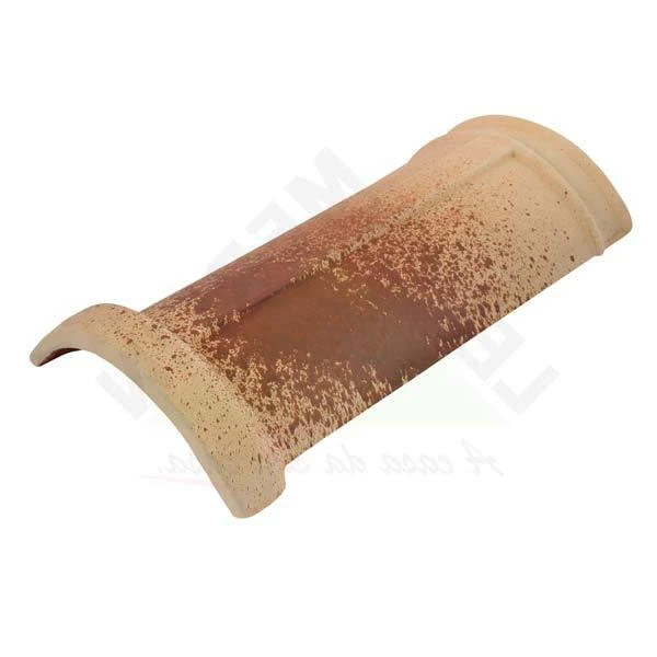 Cumeeira Cerâmica Mediterrânea Terracota Hidrofugada 25,9x45cm Capuccino Top Telha