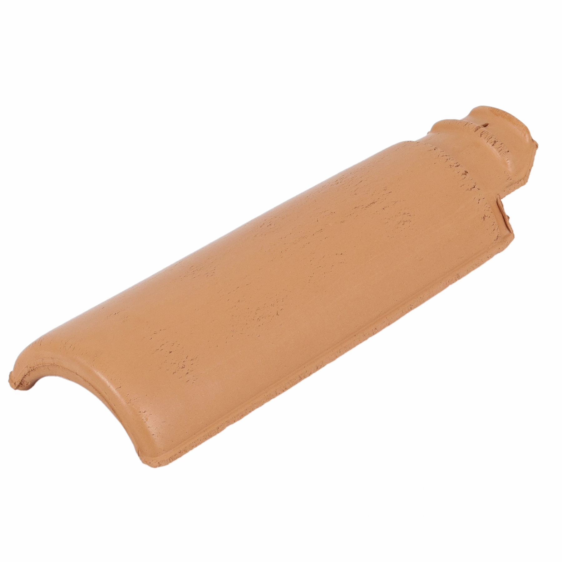 Meia Telha Cerâmica Mediterrânea Terracota Hidrofugada 14,5x42cm Plus Top Telha