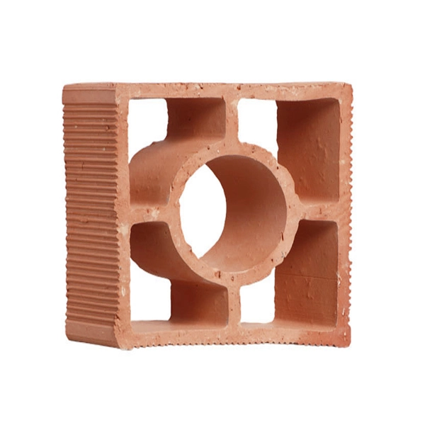 Cobogó Cerâmico 17x19cm Marrom Diagonal Olaria Estância