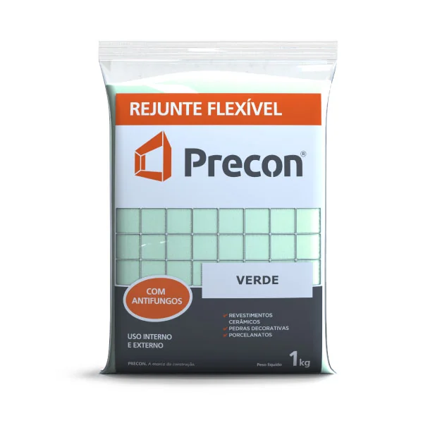 Rejunte Cimentício Verde 1 Kg Precon