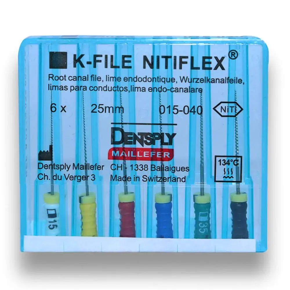 Lima Nitiflex 25mm - Dentsply Sirona - Lima Nitiflex 15-40 de 25mm - Dentsply Sirona