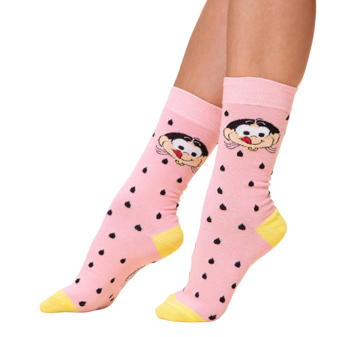 Meia Cano Longo Feminina Turma Da Monica 34 39 7185tdm1.02 Cia Da Meia