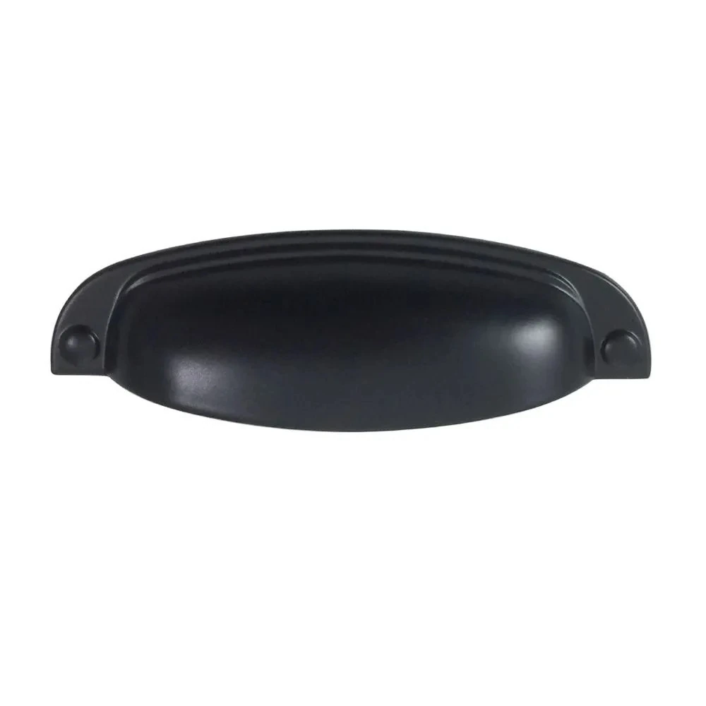 Puxador Concha 6888 Sobrepor 96mm - Black