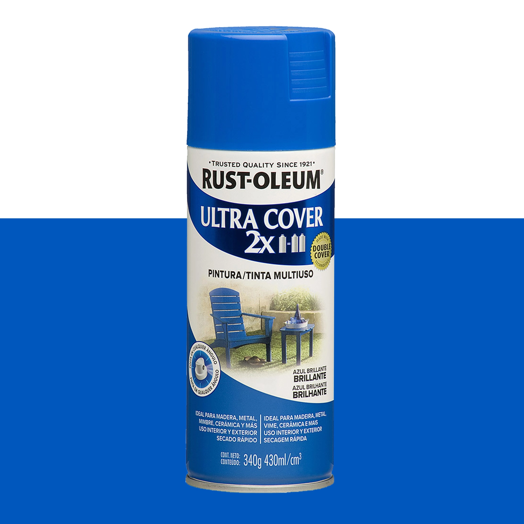 Tinta Spray Multiuso Ultra Cover Azul Brilhante 437mL Rust Oleum