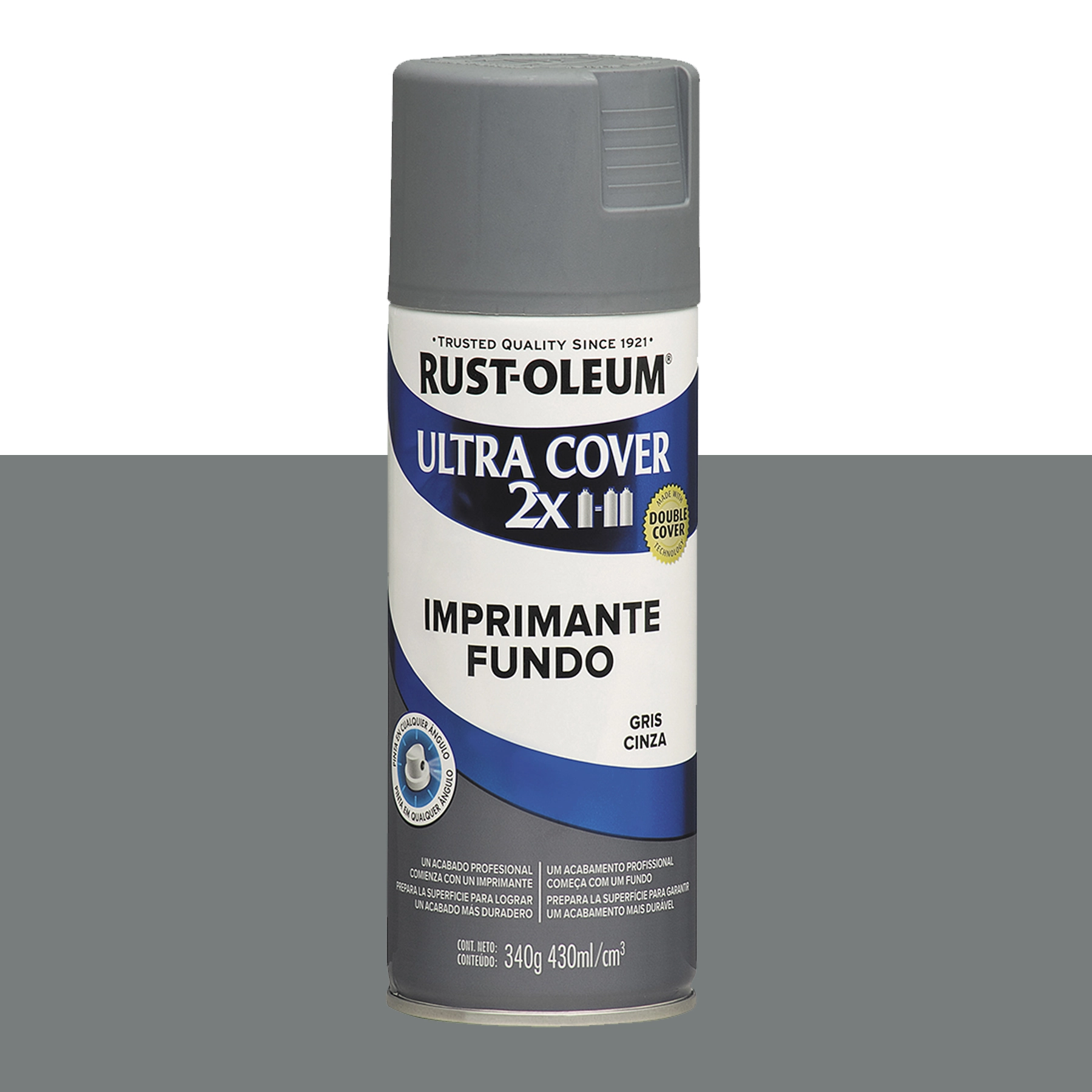 Tinta Spray Multiuso Ultra Cover Primer Cinza 437mL Rust Oleum