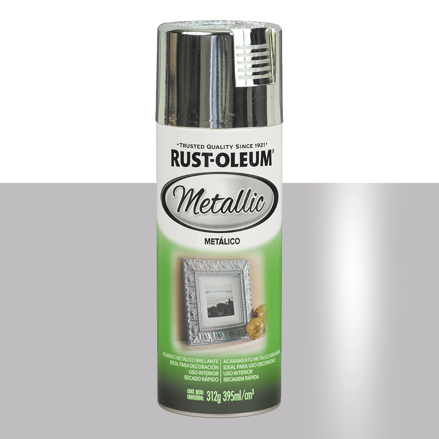 Tinta Spray Acabamento Metálico Prata 312G Rust Oleum
