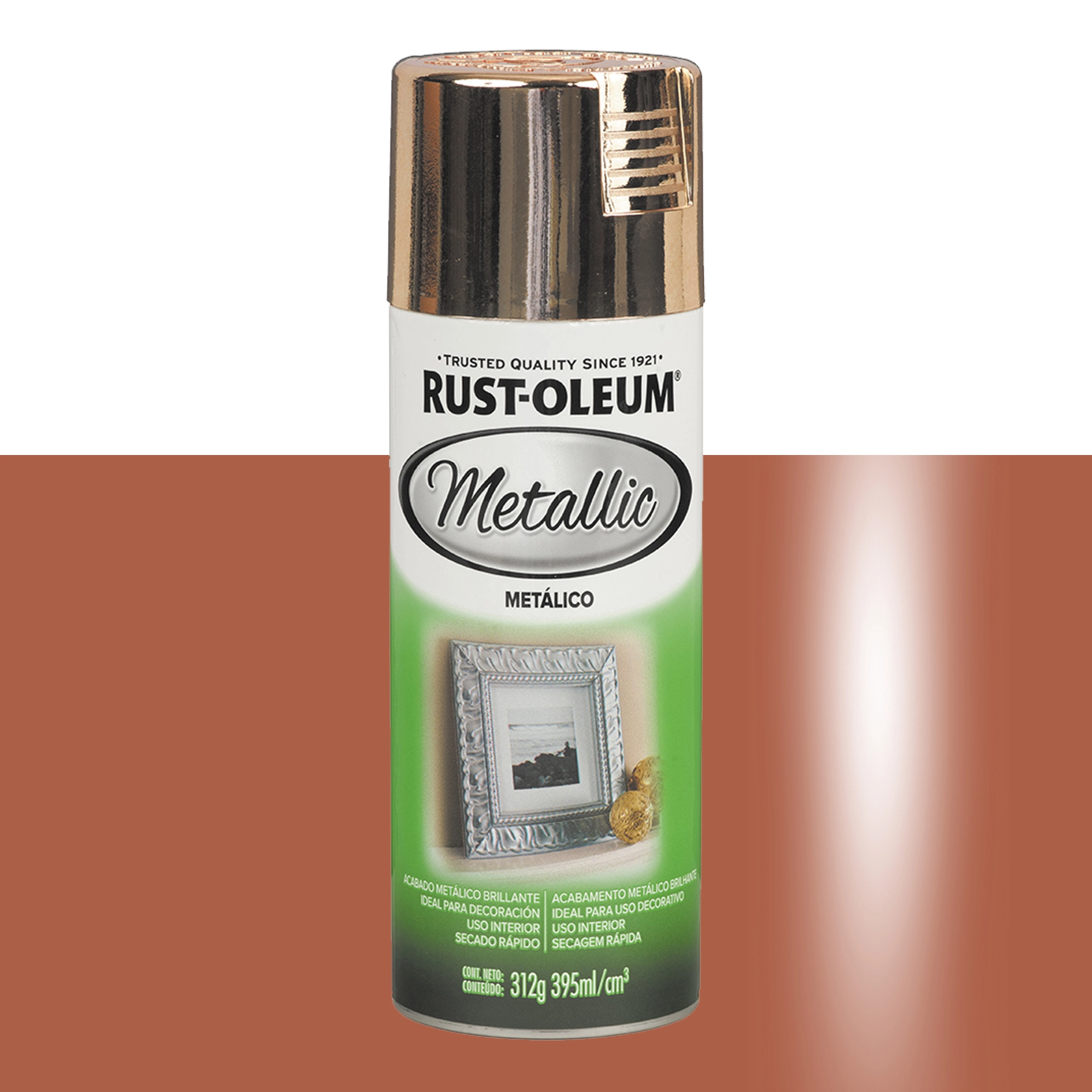 Tinta Spray Acabamento Metálico Bronze 312G Rust Oleum