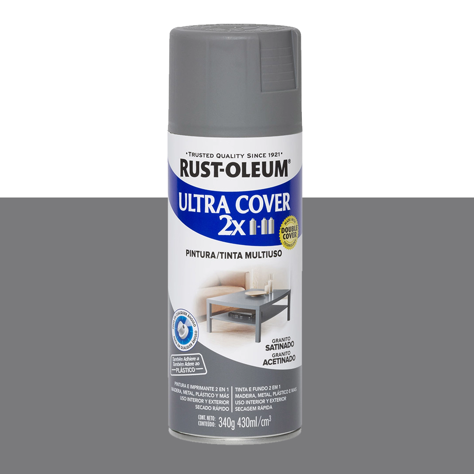 Tinta Spray Multiuso Ultra Cover Granito Acetinado 437mL Rust Oleum