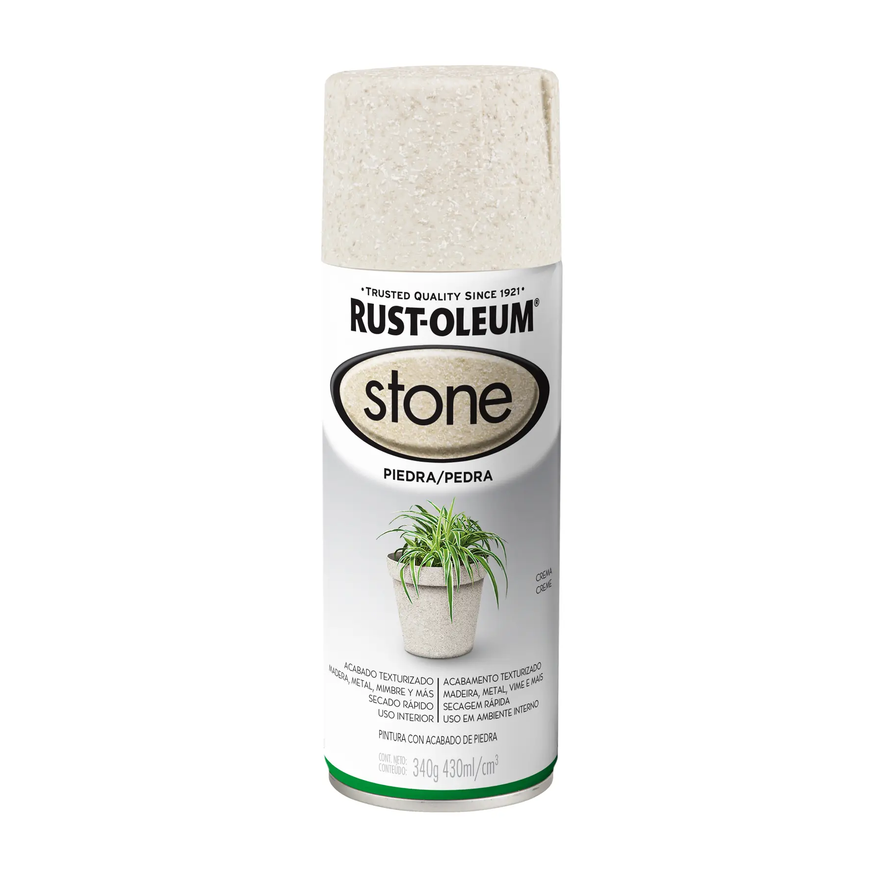 Tinta Spray Objetos Decorativos Efeito Pedra Creme 340g Rust-Oleum