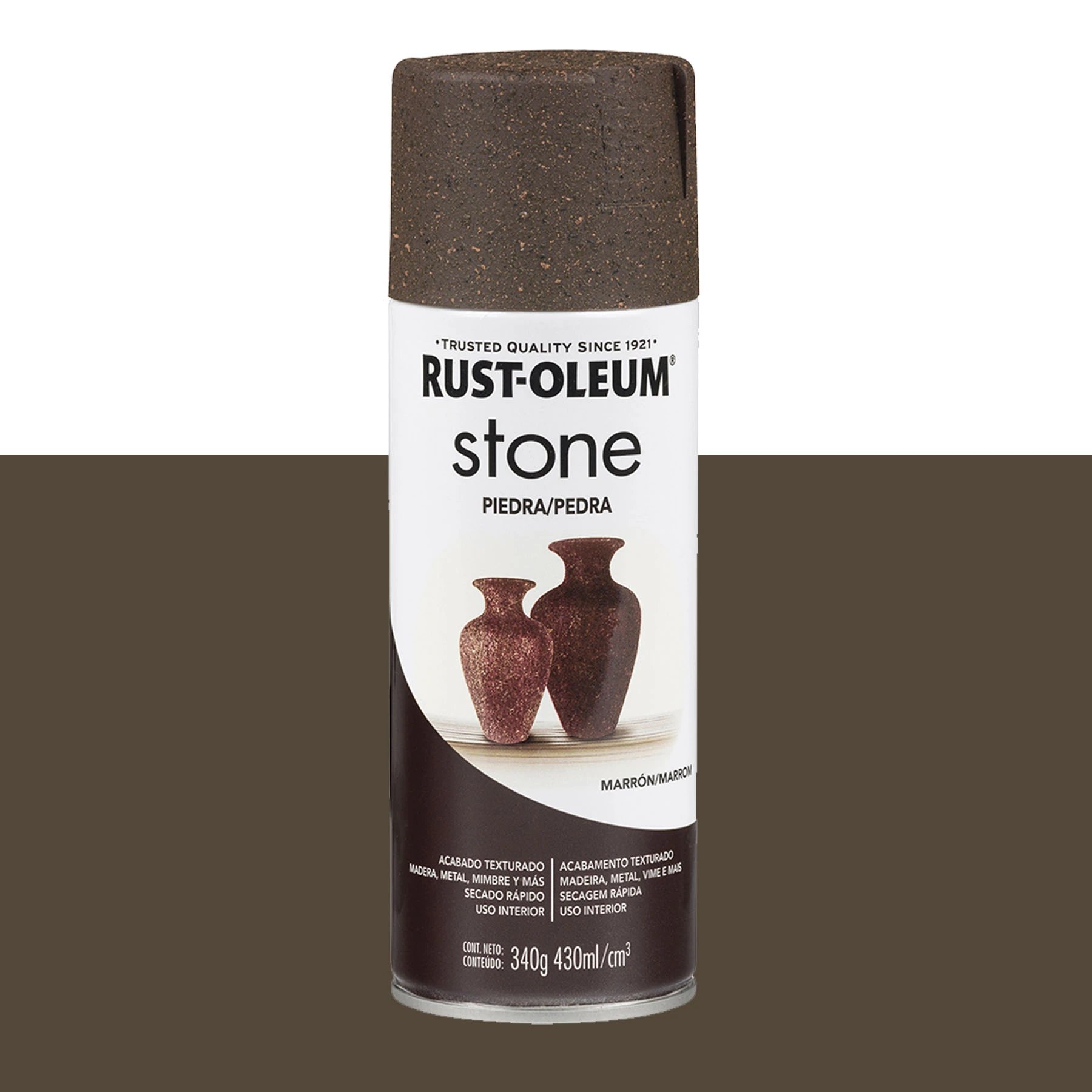 Tinta Spray Efeito Pedra Marrom 437mL Rust Oleum