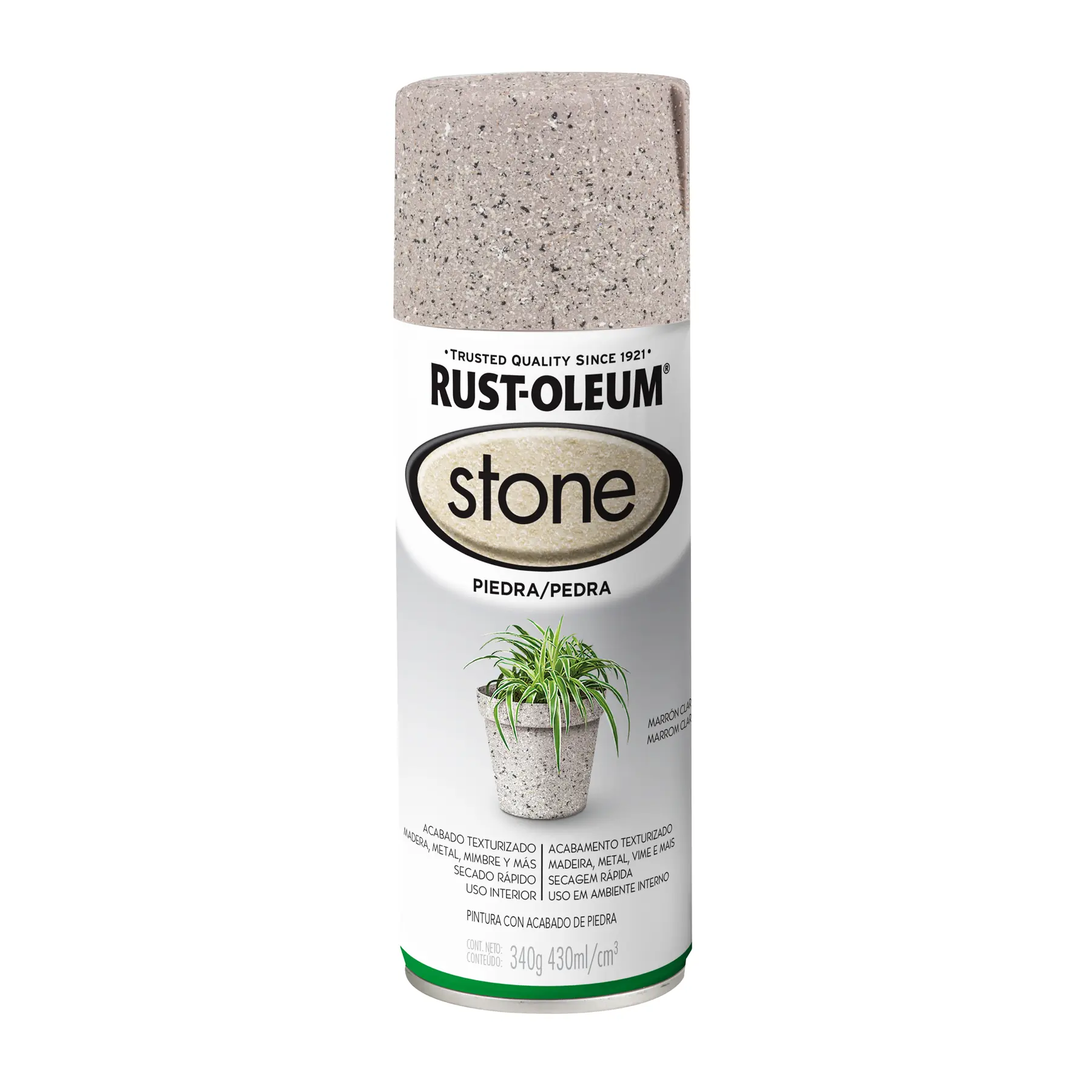 Tinta Spray Objetos Decorativos Efeito Pedra Marrom Claro 340g Rust-Oleum