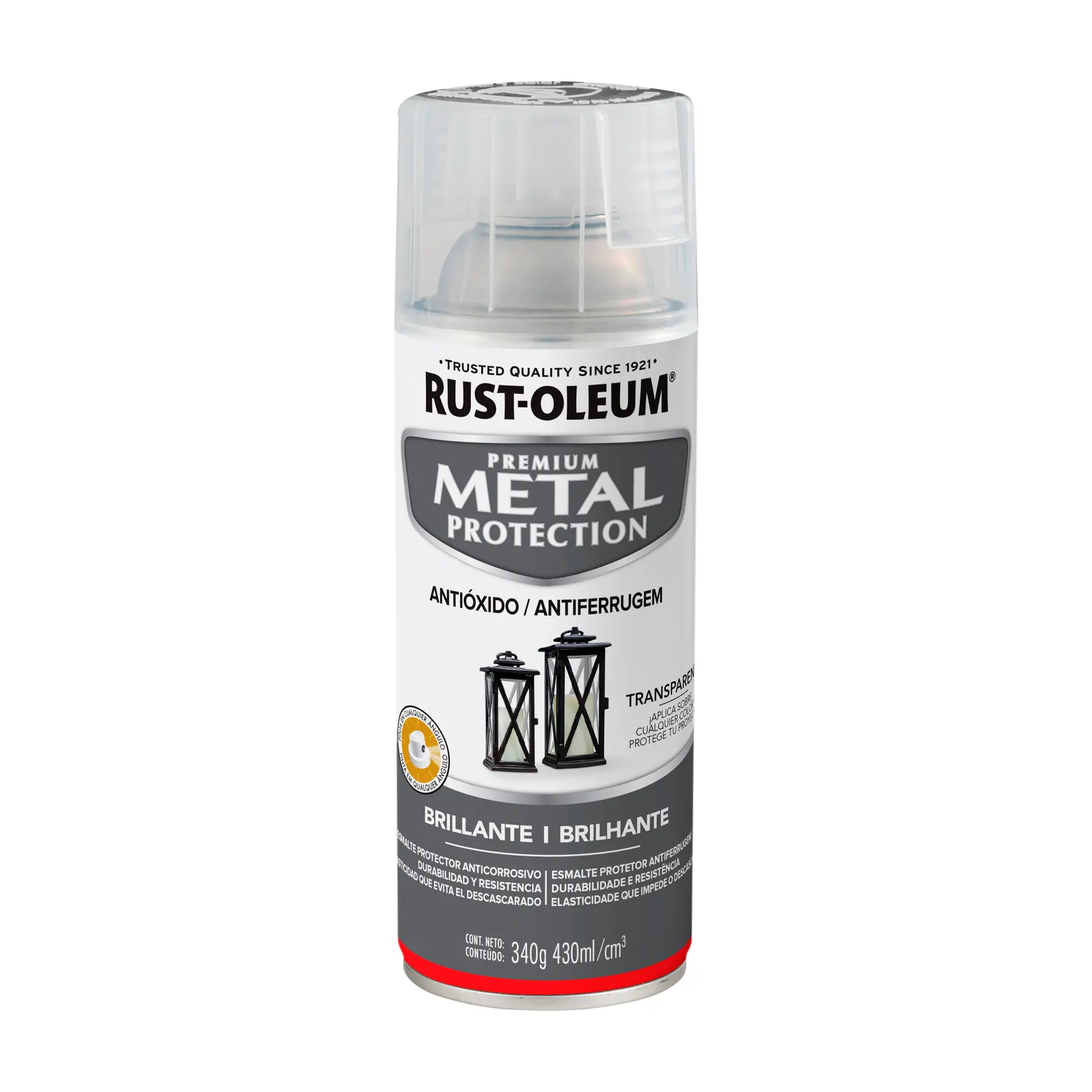 Tinta Spray para Superficie Metálica Antiferrugem Incolor 340g Metal Protection Rust-Oleum