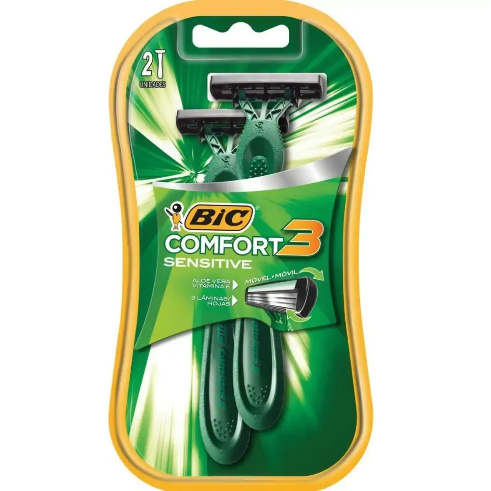 Aparelho De Barbear Bic Comfort 3 Pele Sensível