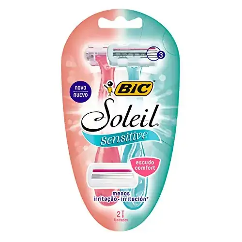 Aparelho Descartável Para Depilar Bic Soleil Sensitive 2 Unidades