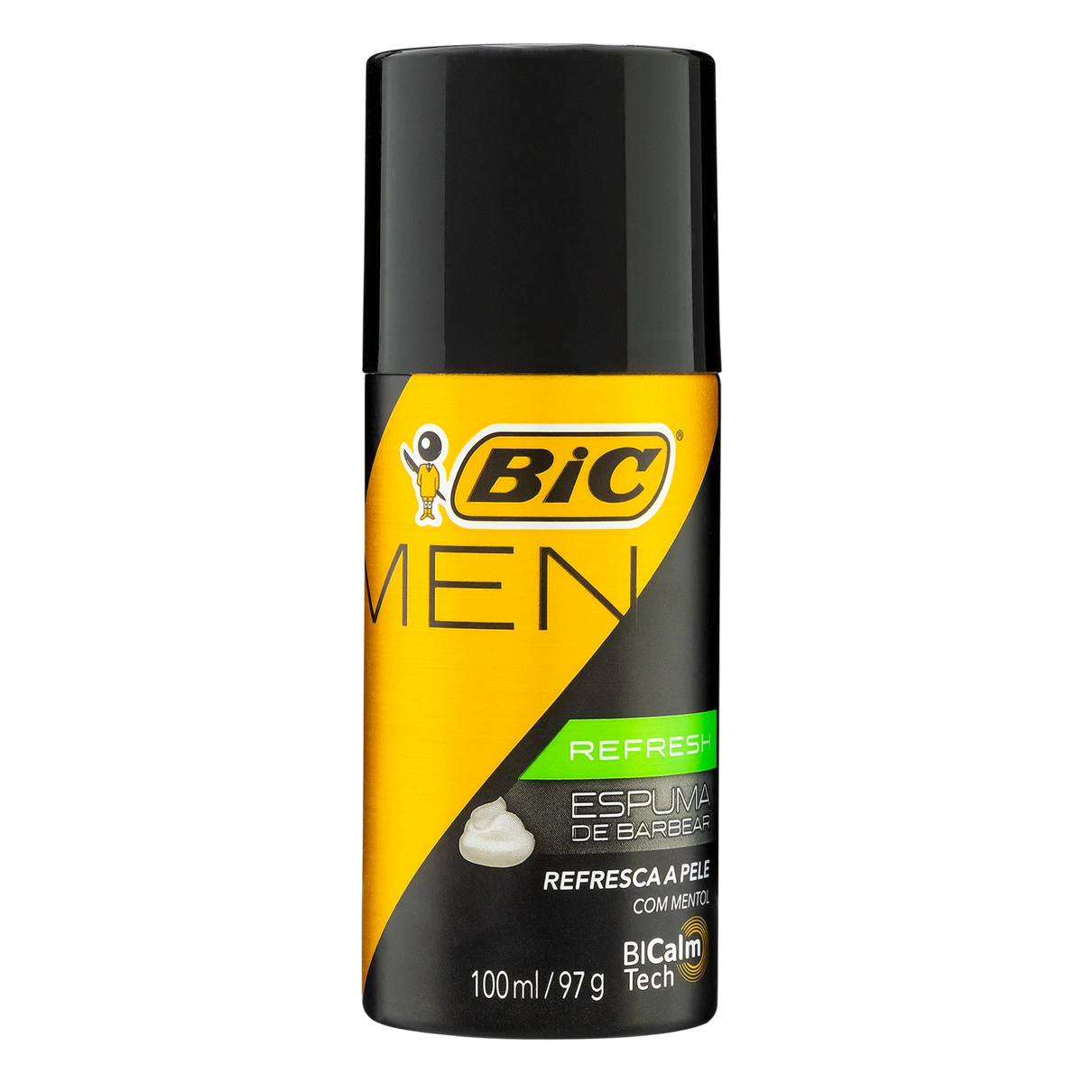 Espuma De Barbear Refresh Bic Men Frasco 100ml