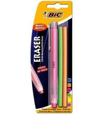 Caneta Borracha Bic Refil C/3