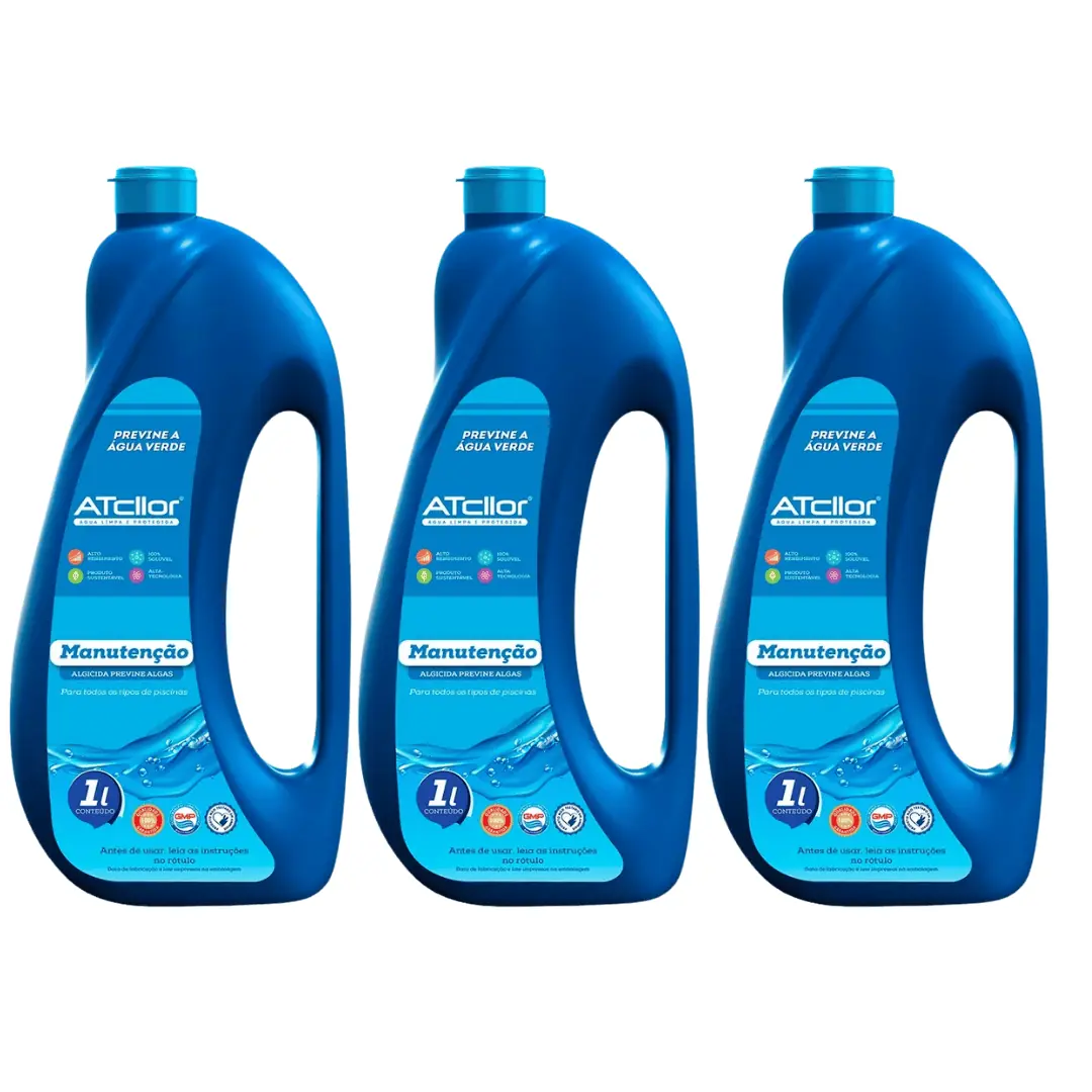 3 Und Algicida De Manutenção Previne Algas Atcllor 1 Litro