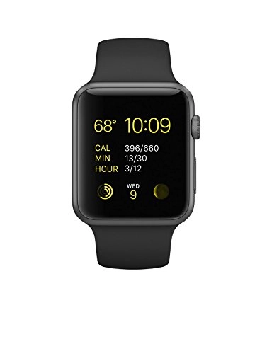 Apple Watch Sport, Space Grey Aluminum Case/black Band, 42mm