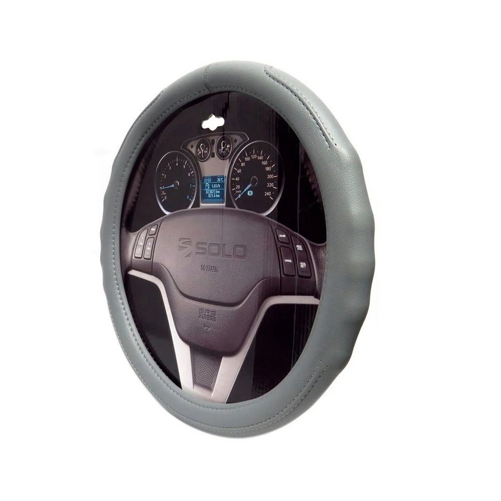 Capa para Volante Work Cinza 37/38/39cm - SOLOCAR SL084007