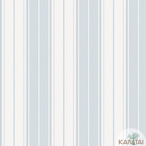 Papel De Parede Kantai Jade Listrado Branco/azul Papel De Parede Tradicional Tnt Rolo Cod 2016