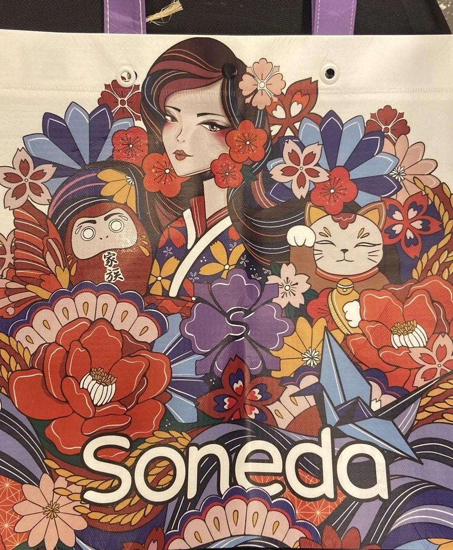 Sacola Soneda Ecobag Flores Colorida 1un