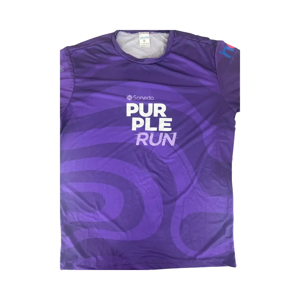 Camiseta Soneda Purple Run Dry Eg 1un