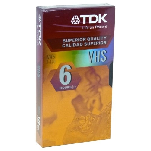 Tdk Life On Record Tdk Vhs Videocassette Vhs 6 Hour Product Category: Audio/video Media/videocassett