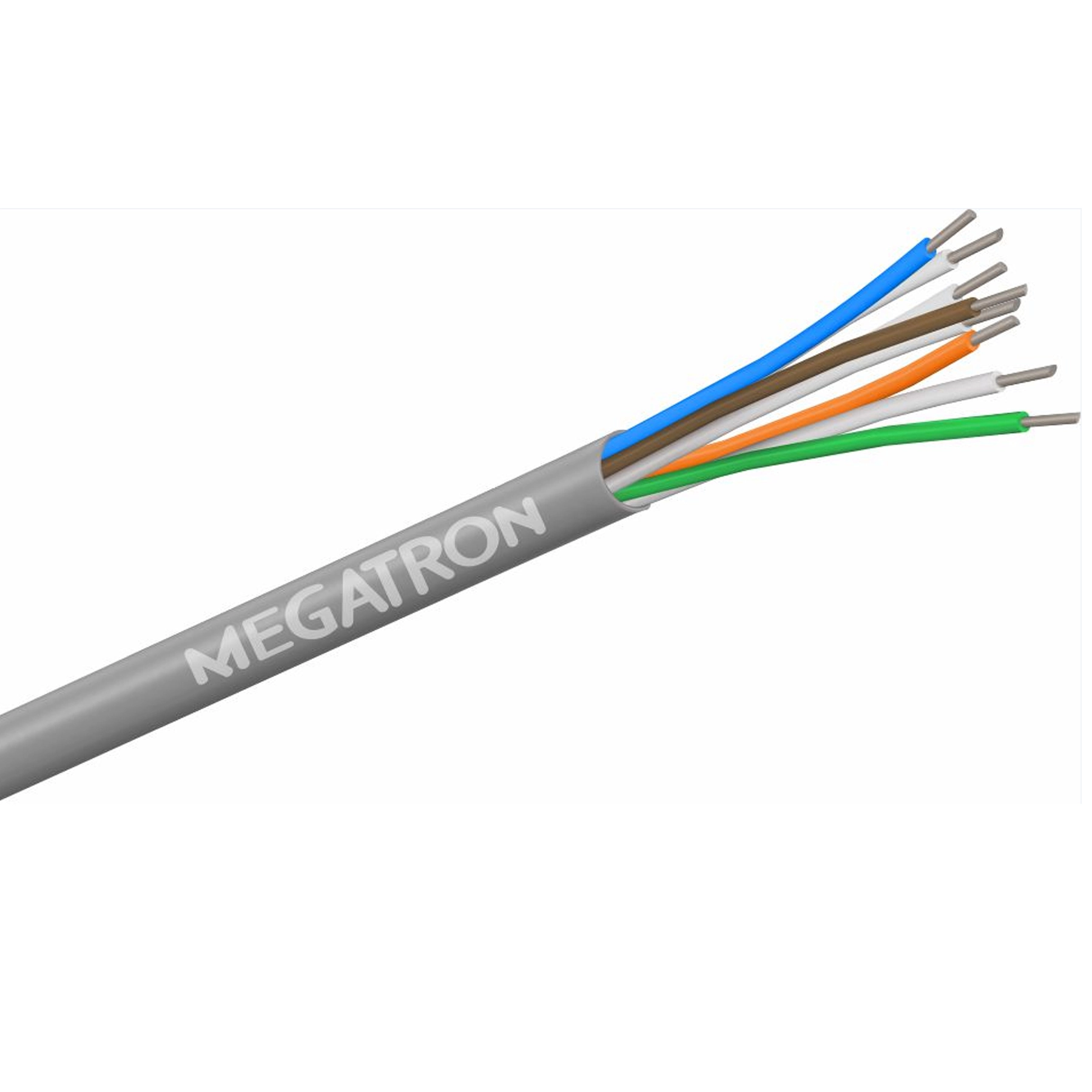 Cabo para Telefone CCI 4 Pares Cinza Megatron