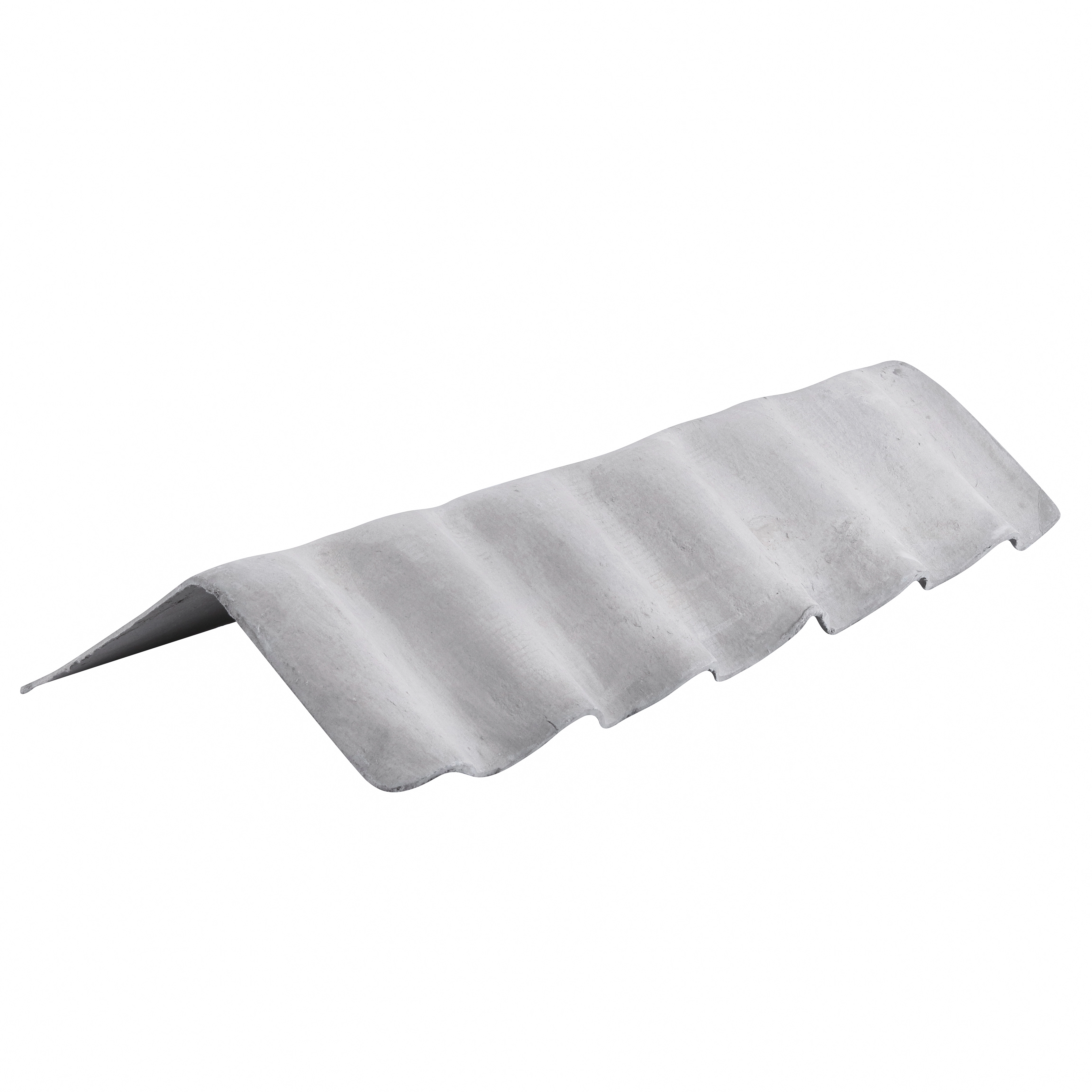 Cumeeira de Fibrocimento Shed Esquerda 30x110cm Cinza Infibra