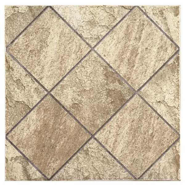 Piso Cerâmico Esmaltado Borda Arredondada 45x45cm modelo Belfort Bege Casagrês