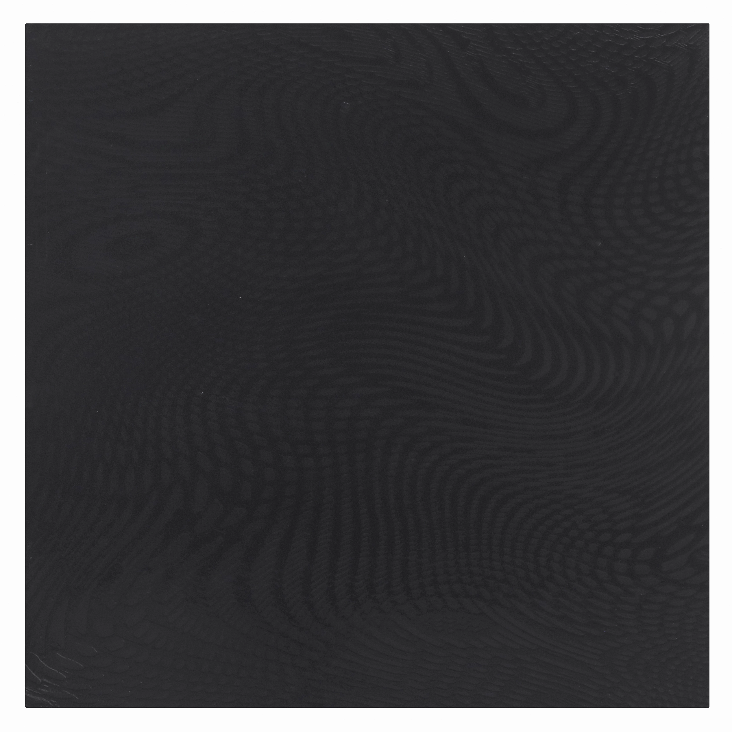 Piso Cerâmico Preto Brilhante 43x43cm Interno Borda Arredondada 4334 Ceral