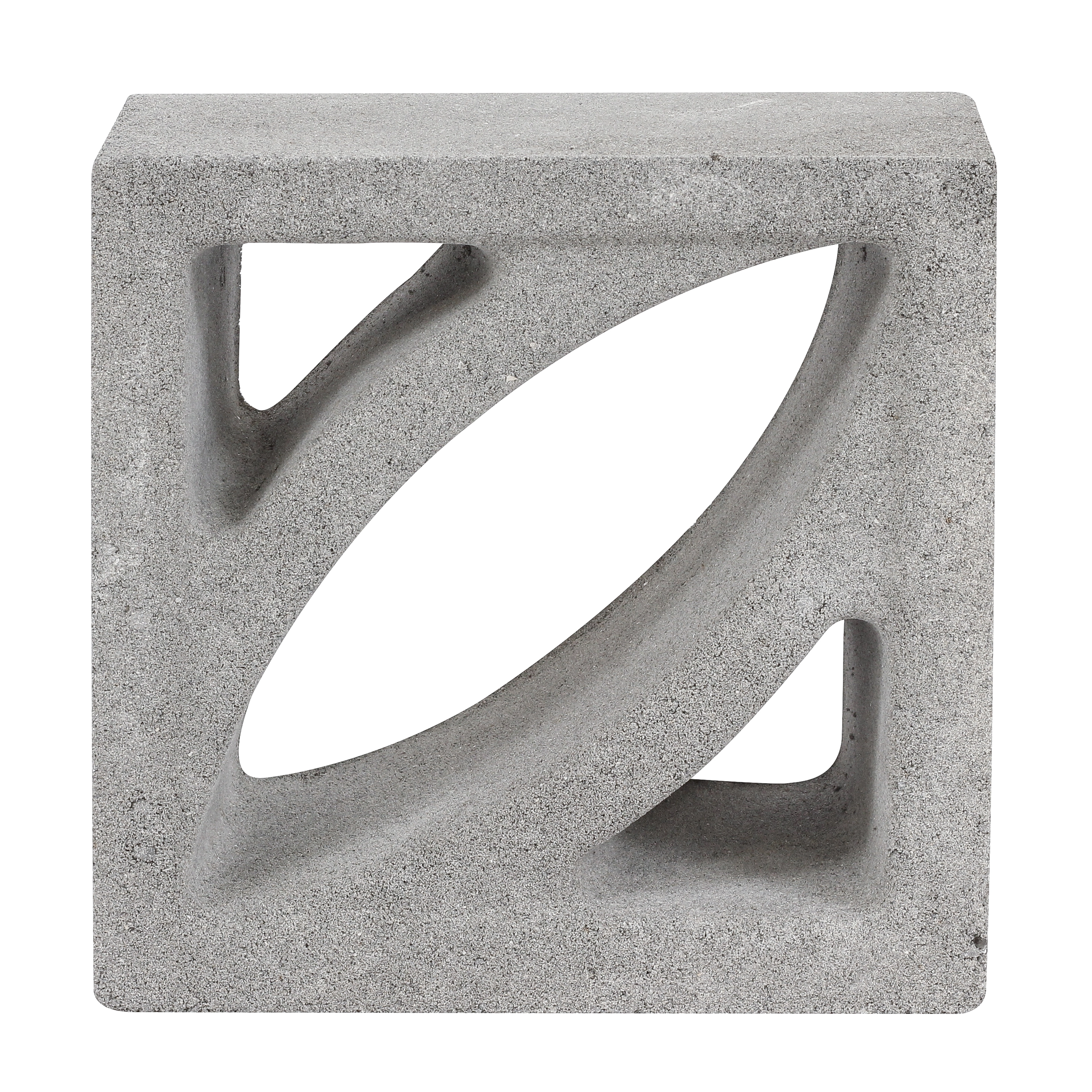 Elemento Vazado de Concreto Natural 19x19cm Cinza Pétala NeoRex