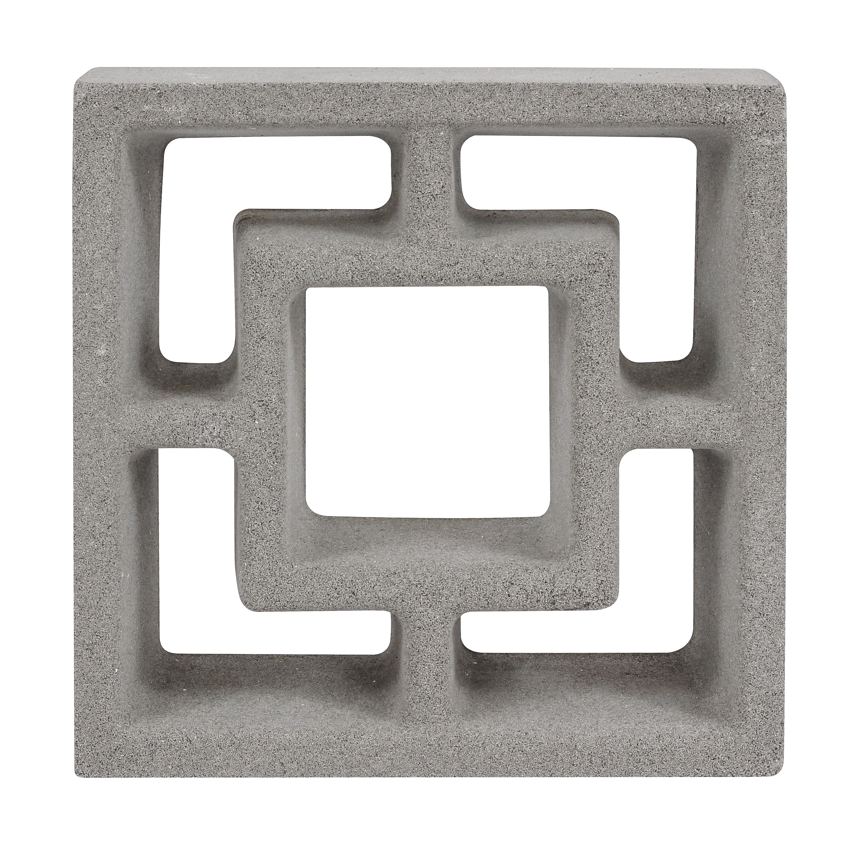 Elemento Vazado de Concreto Natural 24x24cm Cinza Vintage NeoRex