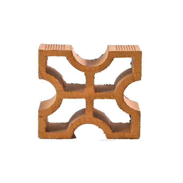 Cobogó Cerâmico 19x19cm Reto Cruz Cerâmica Marajó