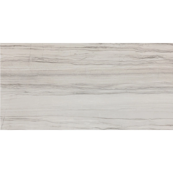 Porcelanato Interno Mármore Esmaltado Polido Borda Reta 60x120cm Silver Tiger Stripes Portobello