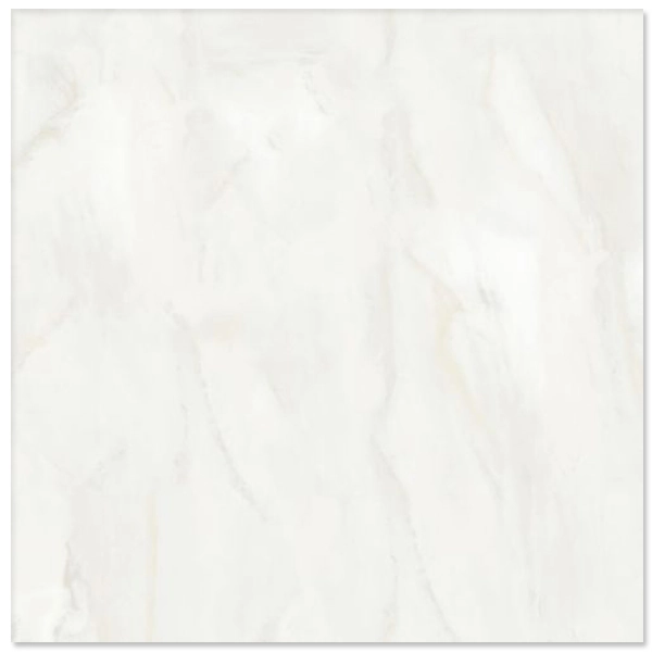 Piso Cerâmico Interno Mármore Esmaltado Brilhante Borda Arredondada 60x60cm Manay Bright 61401 Embramaco