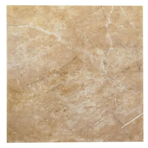 Piso Cerâmico Interno Mármore Esmaltado Brilhante Borda Reta 51x51cm Pedra Natural Itagres