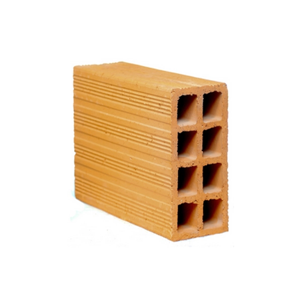 Bloco Cerâmico 8 Furos Extra Longos 9x19x29cm Cerâmica Cidade Nova